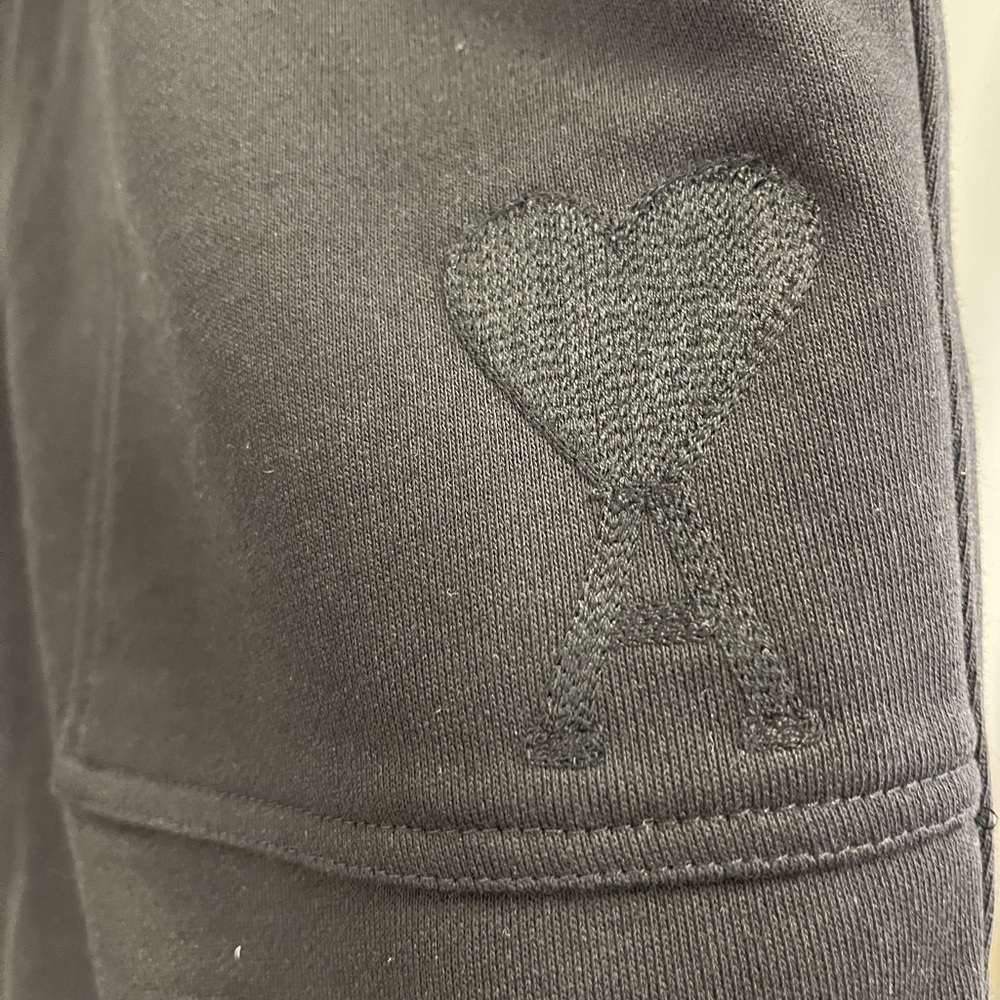 Ami Black Cargo Shorts